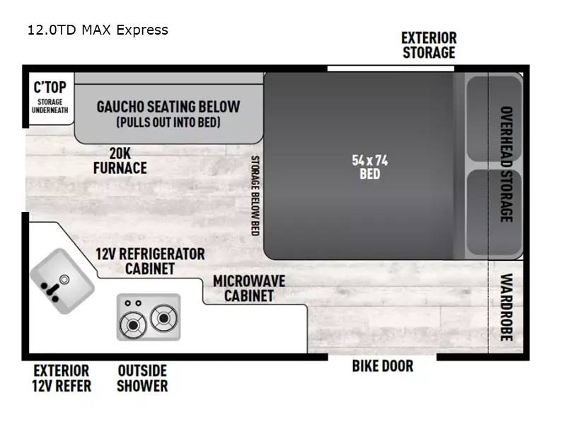 2022 Coachmen Clipper 12.0 TD MAX - Floor plan