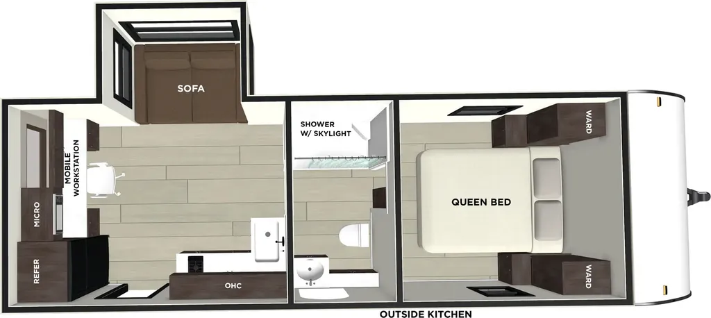 2025 Forest River Wildwood FSX 163RDSK floor plan