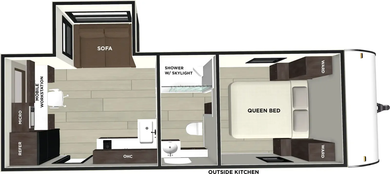 2025 Forest River Wildwood FSX 163RDSK - Floor plan