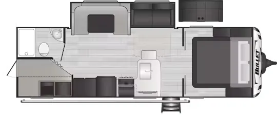 Keystone Bullet Crossfire 2680BH floor plan