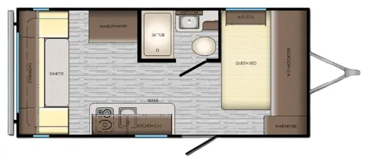 CrossRoads Zinger Lite 18RD floor plan