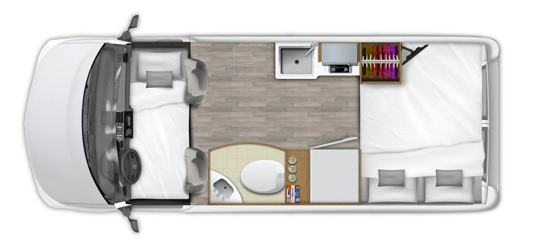 Roadtrek Zion SRT Base floor plan