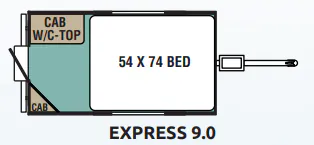 Forest River Viking Express 9.0 floor plan