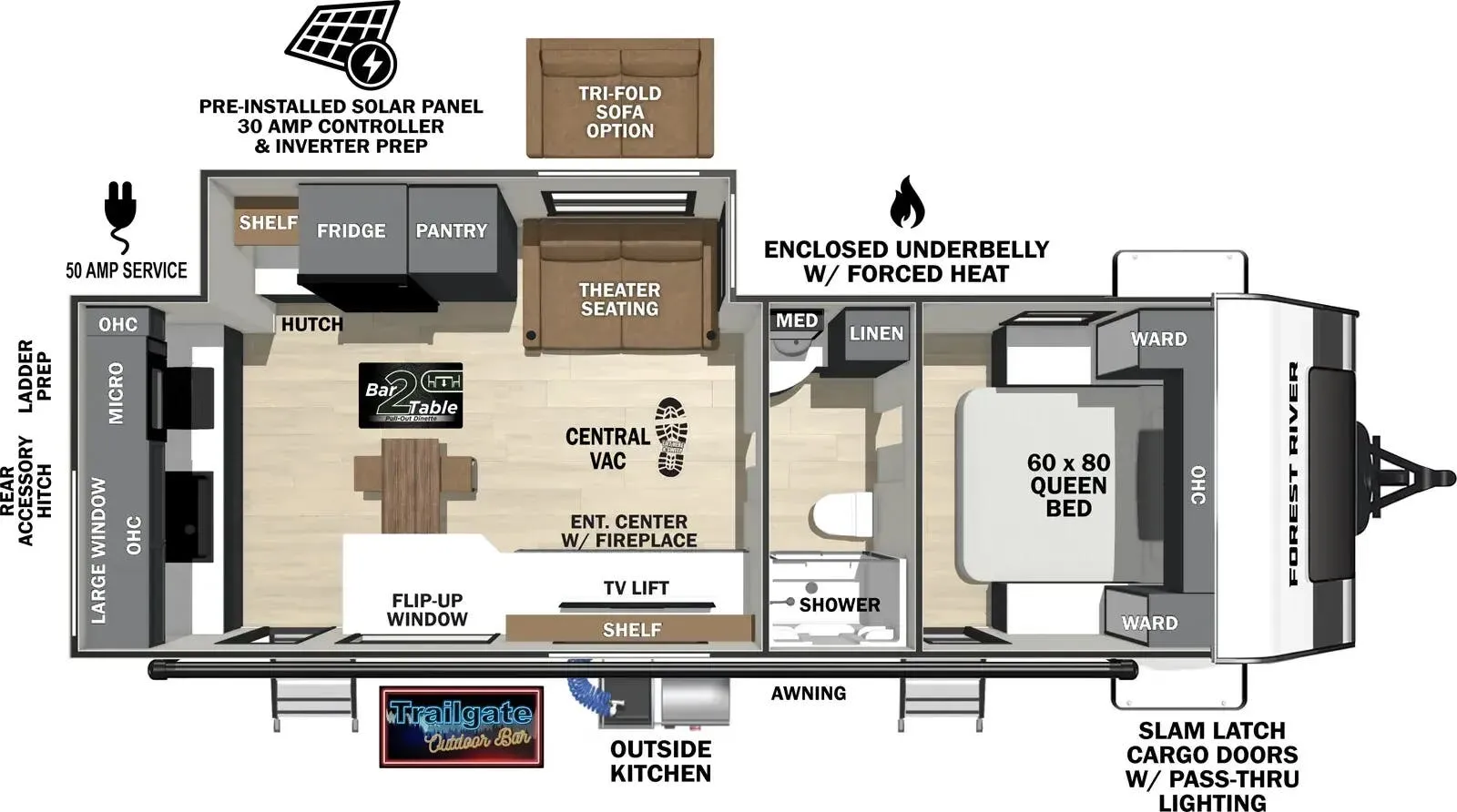 Forest River IBEX 25MLB floor plan