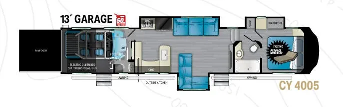 Heartland Cyclone 4005 floor plan