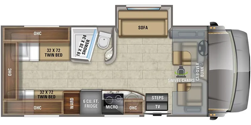 2021 Jayco Melbourne 24T floor plan