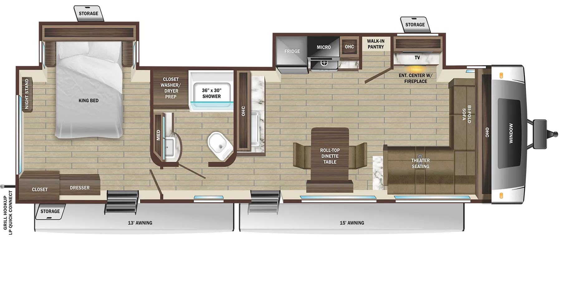 Highland Ridge Open Range Light 305FLS floor plan