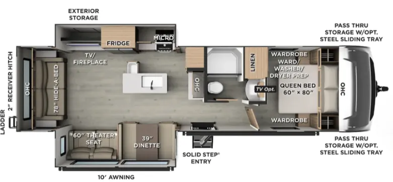 Forest River Flagstaff Super Lite 29KSRL floor plan