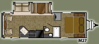 Heartland Mallard M27 floor plan