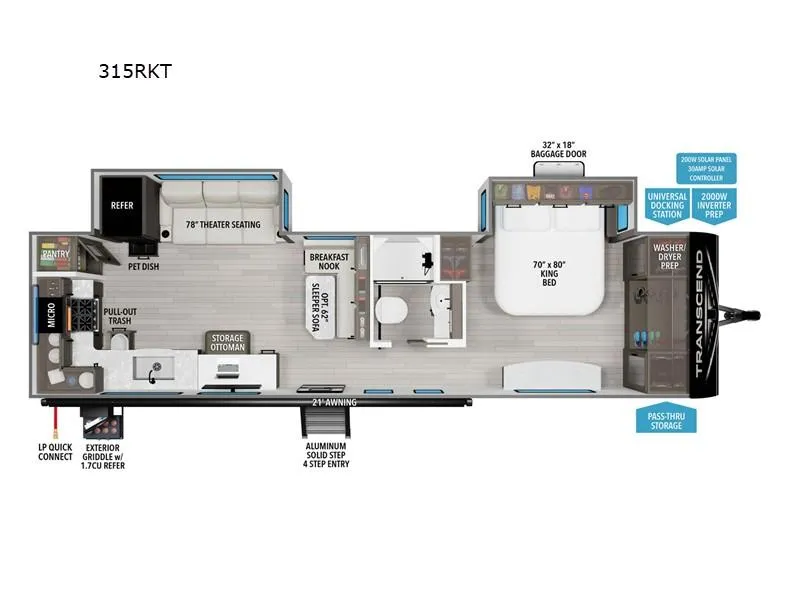 2026 Grand Design Transcend 315RKT - Photo 3
