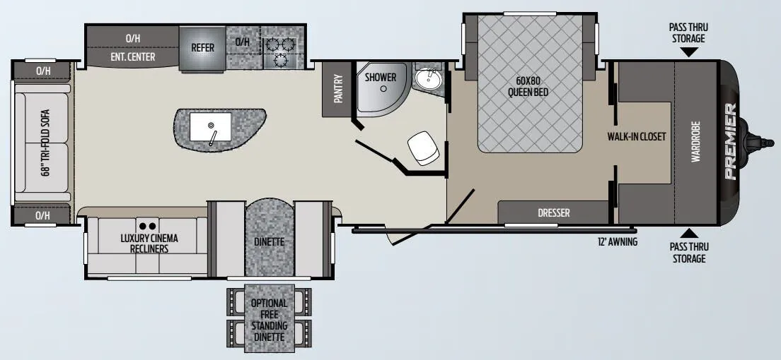 Keystone Premier 34RIPR exterior