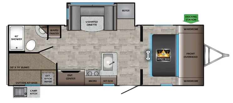 2022 CrossRoads Sunset Trail Super Lite 242BH floor plan