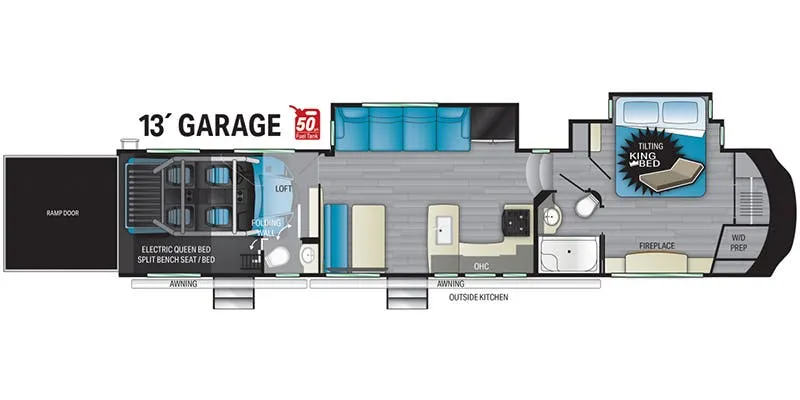 Heartland Cyclone CY 4007 floor plan