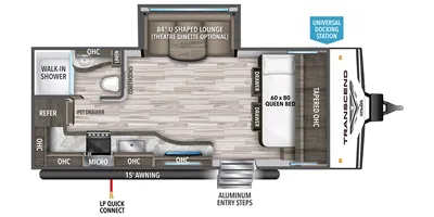 2020 Grand Design Transcend Xplor 187MK - Floor plan