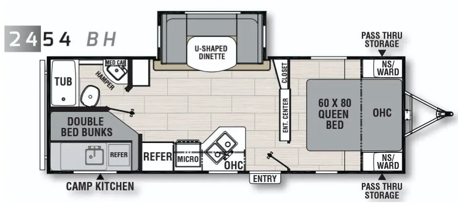 Coachmen Northern Spirit 2454BH floor plan