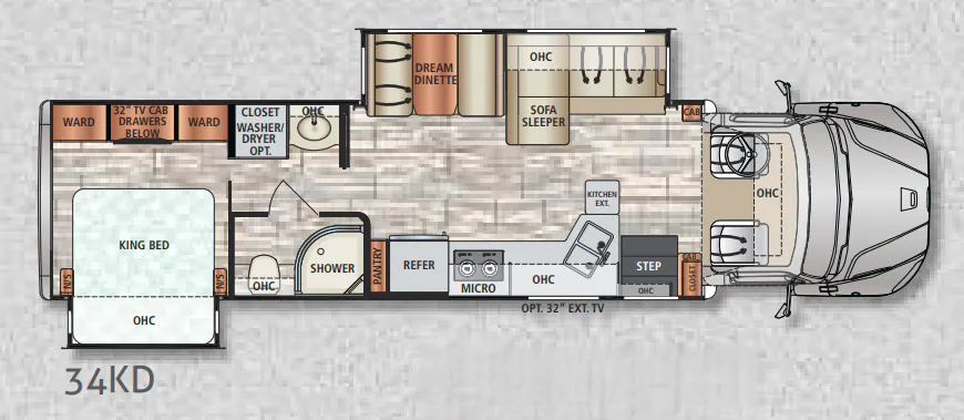 Dynamax Corp DX3 34KD floor plan