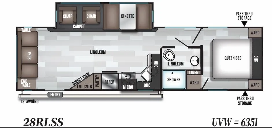 Forest River Salem 28RLSS floor plan