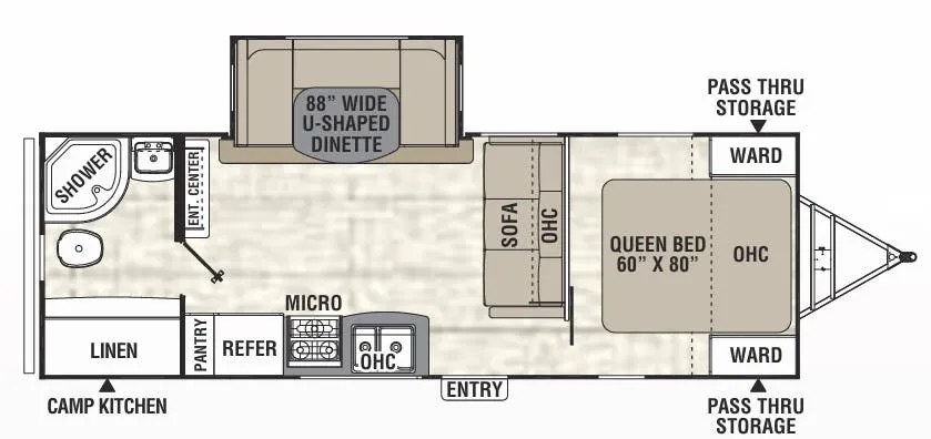 Coachmen Freedom Express Ultra Lite 248RBS floor plan
