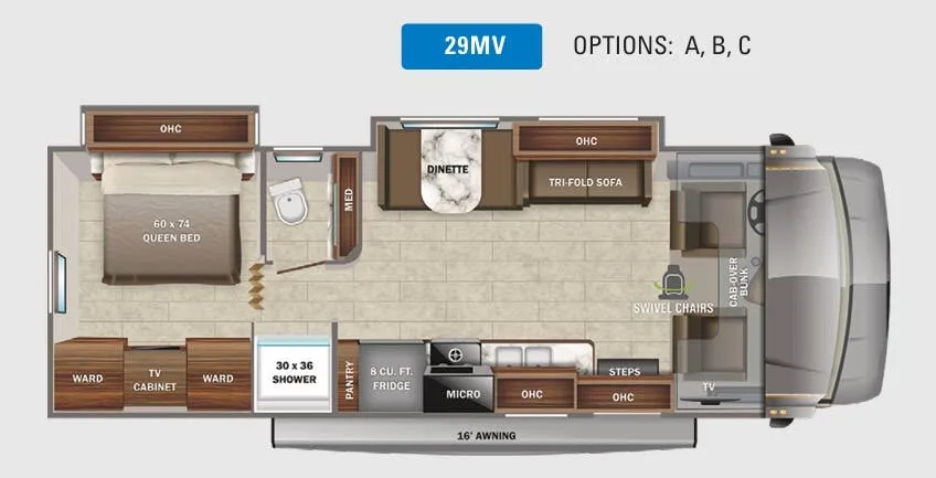 Jayco Greyhawk 29MV floor plan