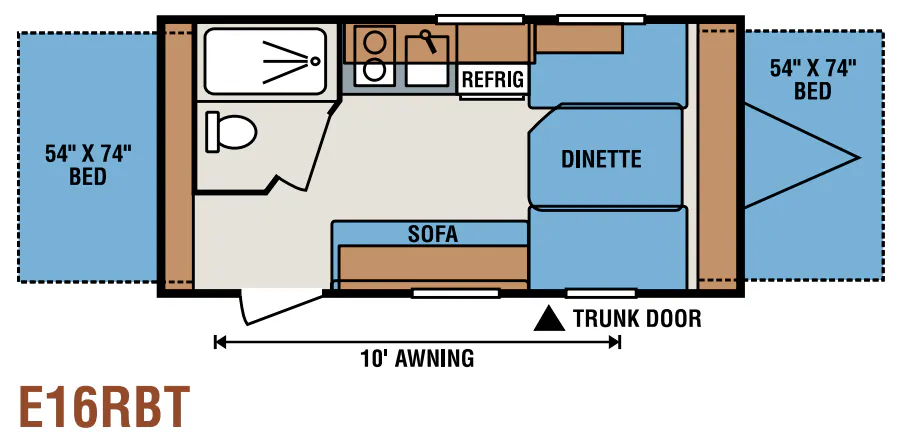 K-Z Spree Escape E16RBT floor plan