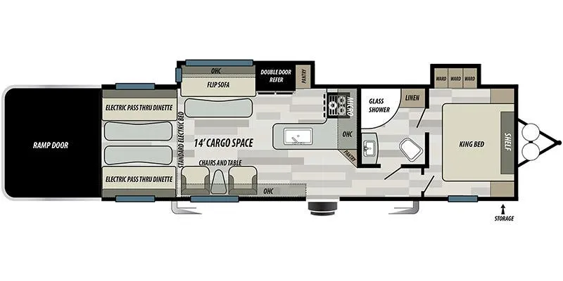Forest River Stealth FK3114G floor plan