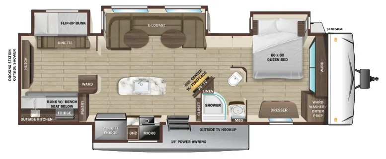Highland Ridge Open Range 330BHS floor plan