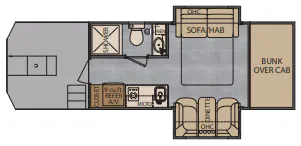 Renegade RV Classic CS150 floor plan