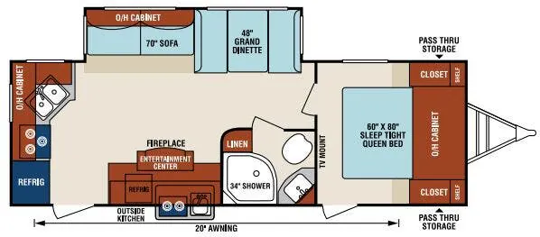Venture RV SportTrek ST251VRK floor plan