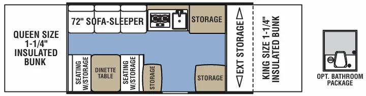 Coachmen Clipper Sport 125ST floor plan