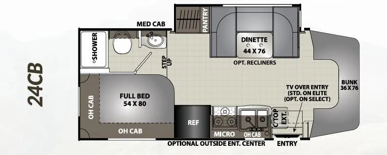 Coachmen Prism Select 24CB floor plan