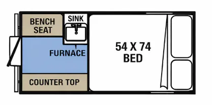 Forest River Viking Express 9.0 TD - Basic floor plan