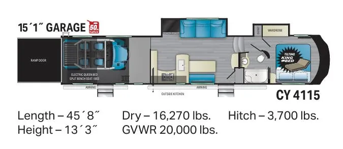 Heartland Cyclone 4115 floor plan