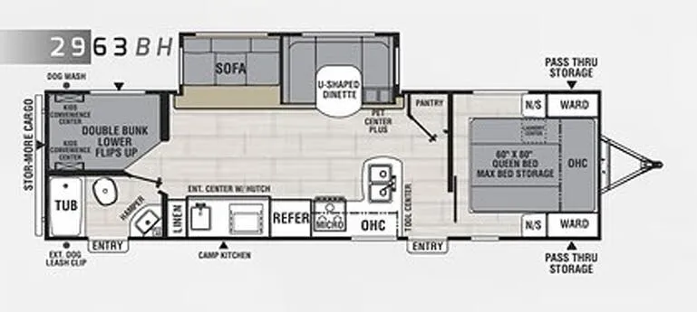 Coachmen Northern Spirit 2963BH floor plan