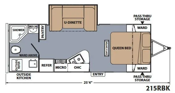 Coachmen Apex 215RBK floor plan