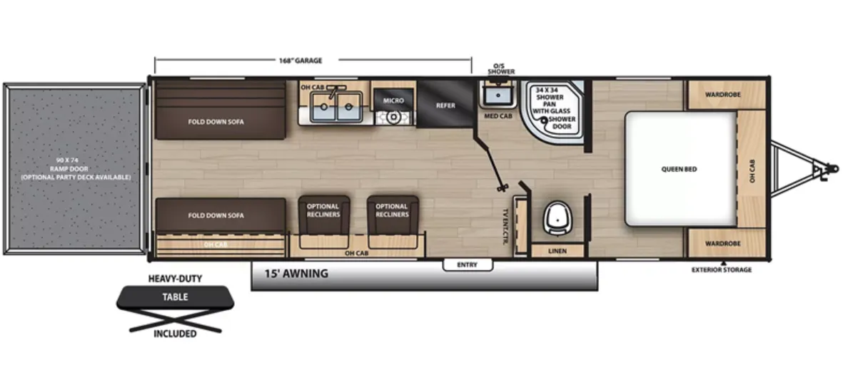 Coachmen Catalina Trail Blazer 26TH floor plan