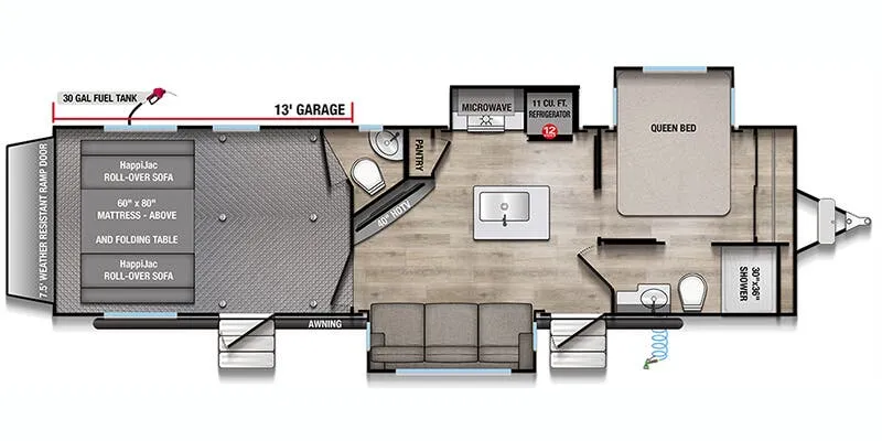 Alliance RV Valor All-Access Series 31T13 floor plan