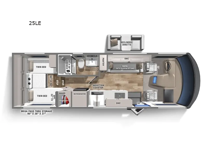 2026 Coachmen Euro 25LE floor plan