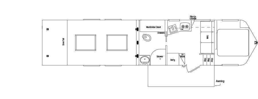 Sundowner Pro-Grade 2286 KM floor plan