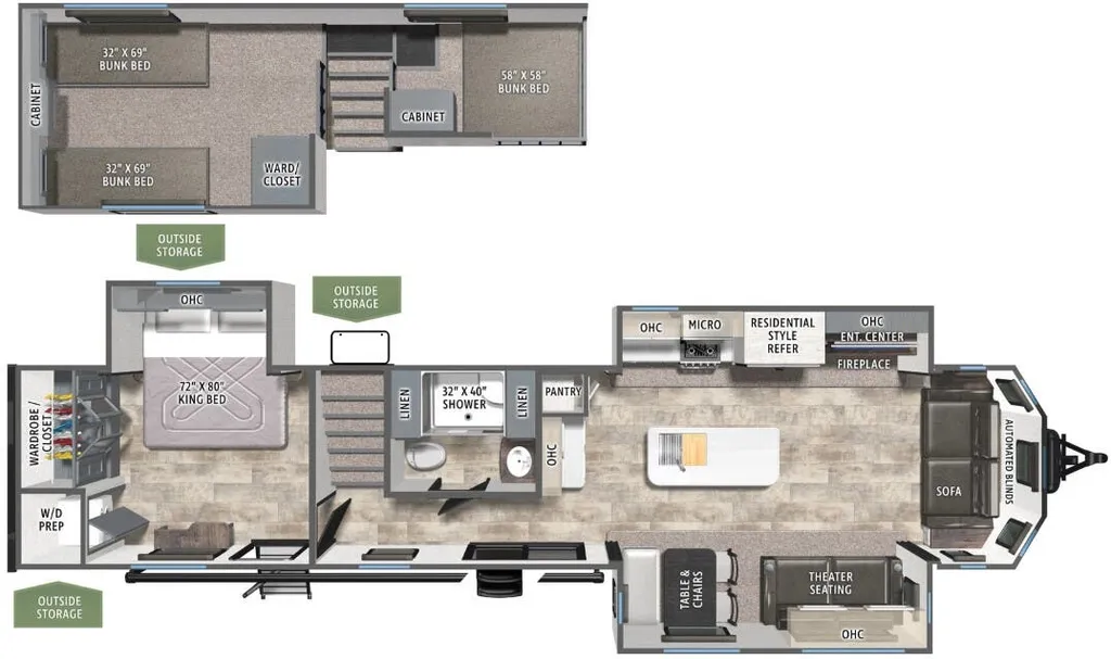 2027 Forest River Puma Vista 402LFT floor plan