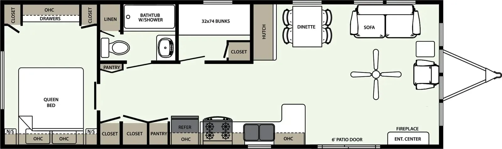 Forest River Quailridge Canada 41BH-C floor plan