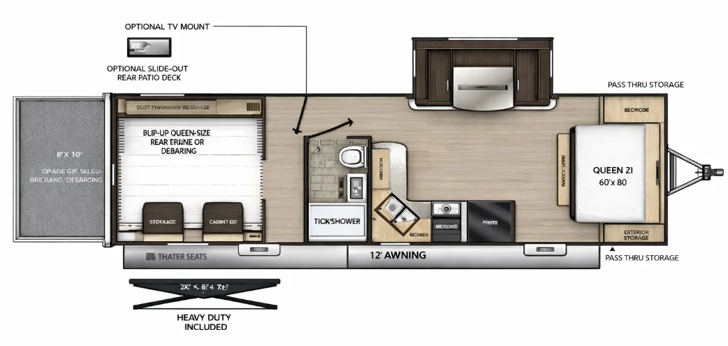 Coachmen Catalina Trail Blazer 28THS floor plan