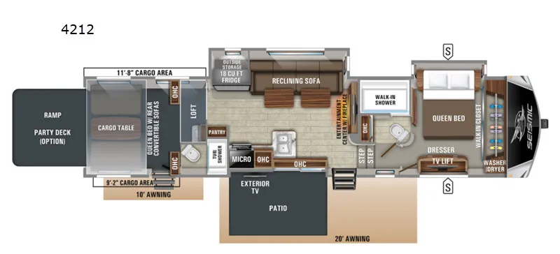2021 Jayco Seismic 4212 floor plan