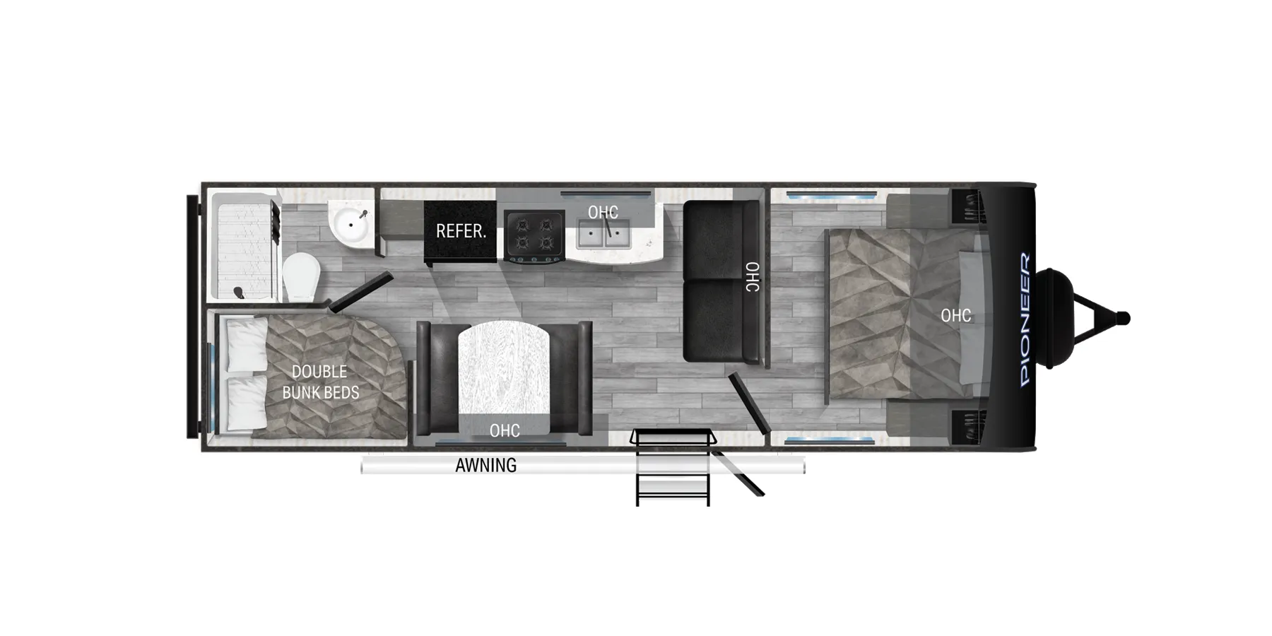 Heartland Pioneer BH250 floor plan