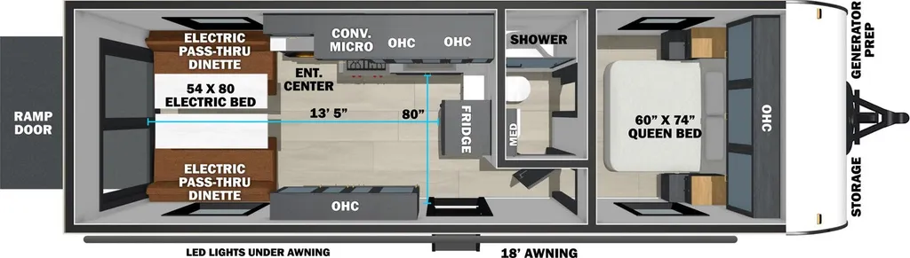 2027 Forest River Stealth 2513 floor plan