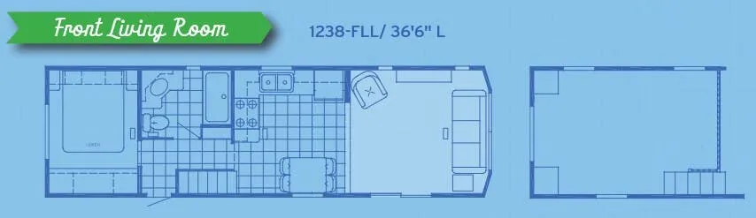 Canterbury RV Parkvue 1238-FLL floor plan