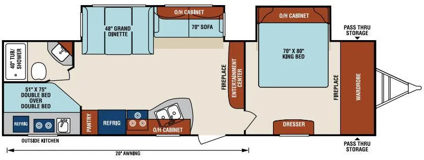 Venture RV SportTrek Touring Edition STT302VBH floor plan