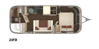 2019 Airstream International Serenity 23FB - Floor plan