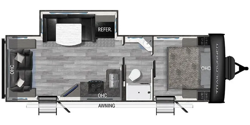 Heartland Trail Runner TR 255 RL floor plan
