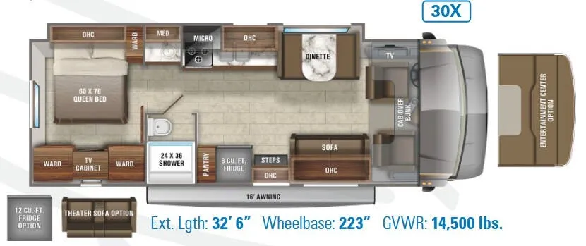 2018 Jayco Greyhawk 30X - Floor plan