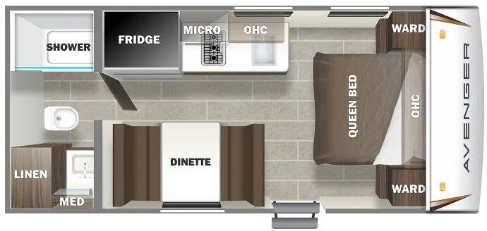 Prime Time Avenger LT 16FQ floor plan